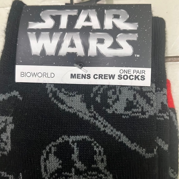 Star ⭐️ Wars Crew Socks size 6-12 1Pr - Picture 3 of 5